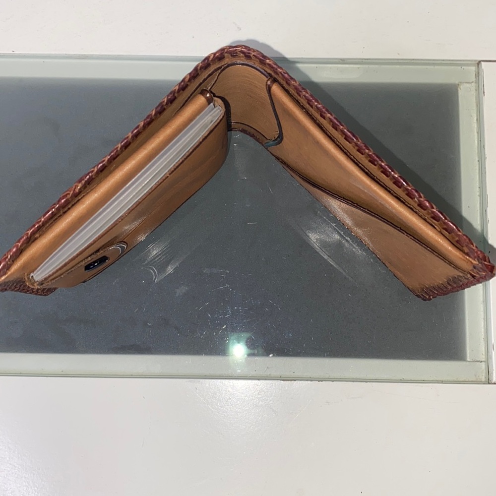 Vintage Tooled Leather Horse & Barn Country Western Wallet Billfold - Picture 14 of 16